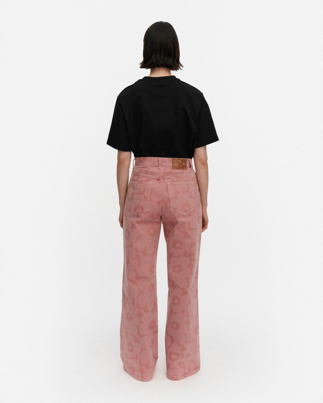 maridenim wide jeans unikko - pink