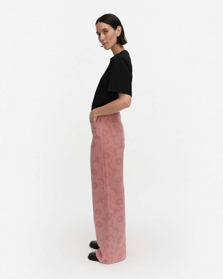 maridenim wide jeans unikko - pink