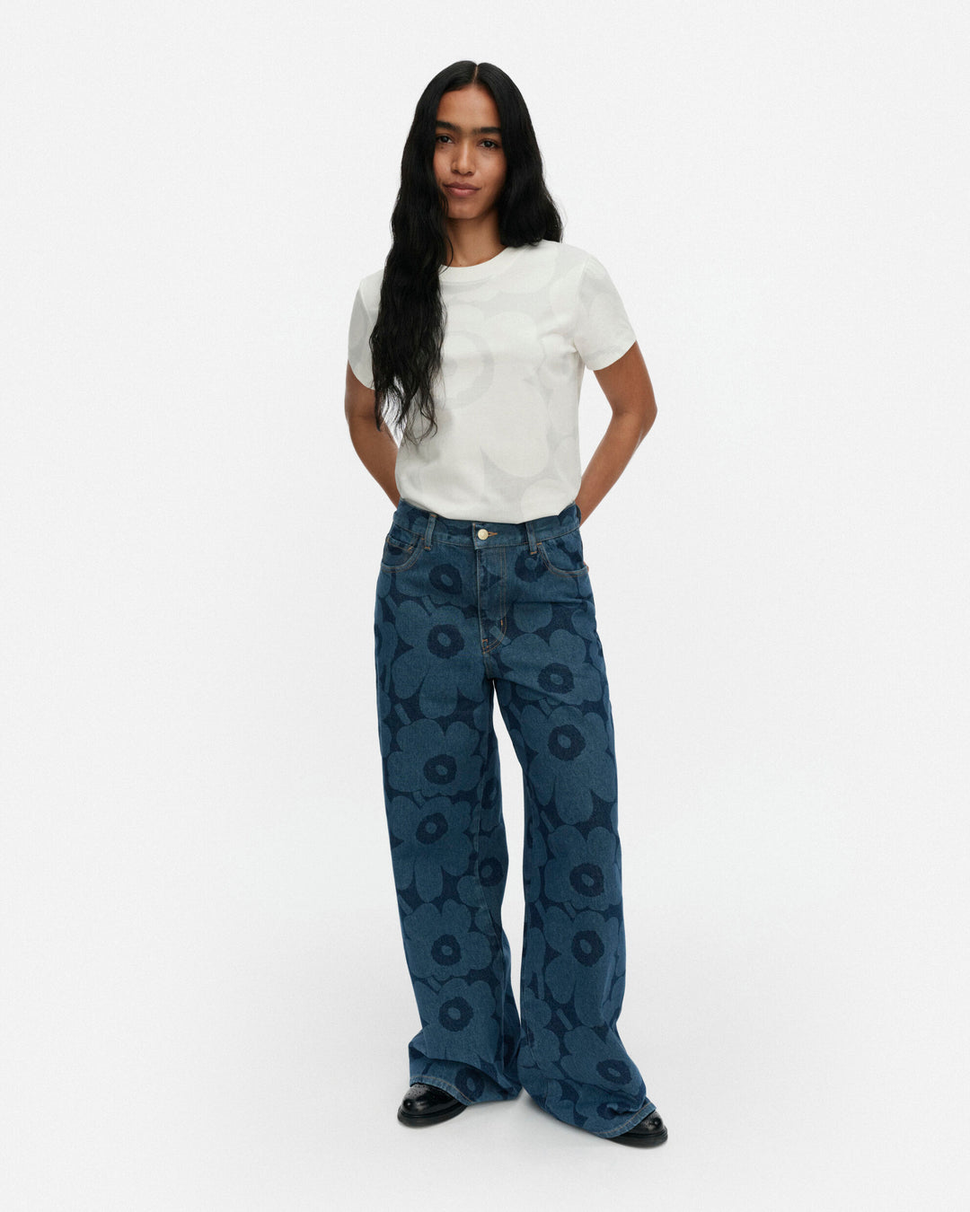 maridenim wide jeans unikko - indigo