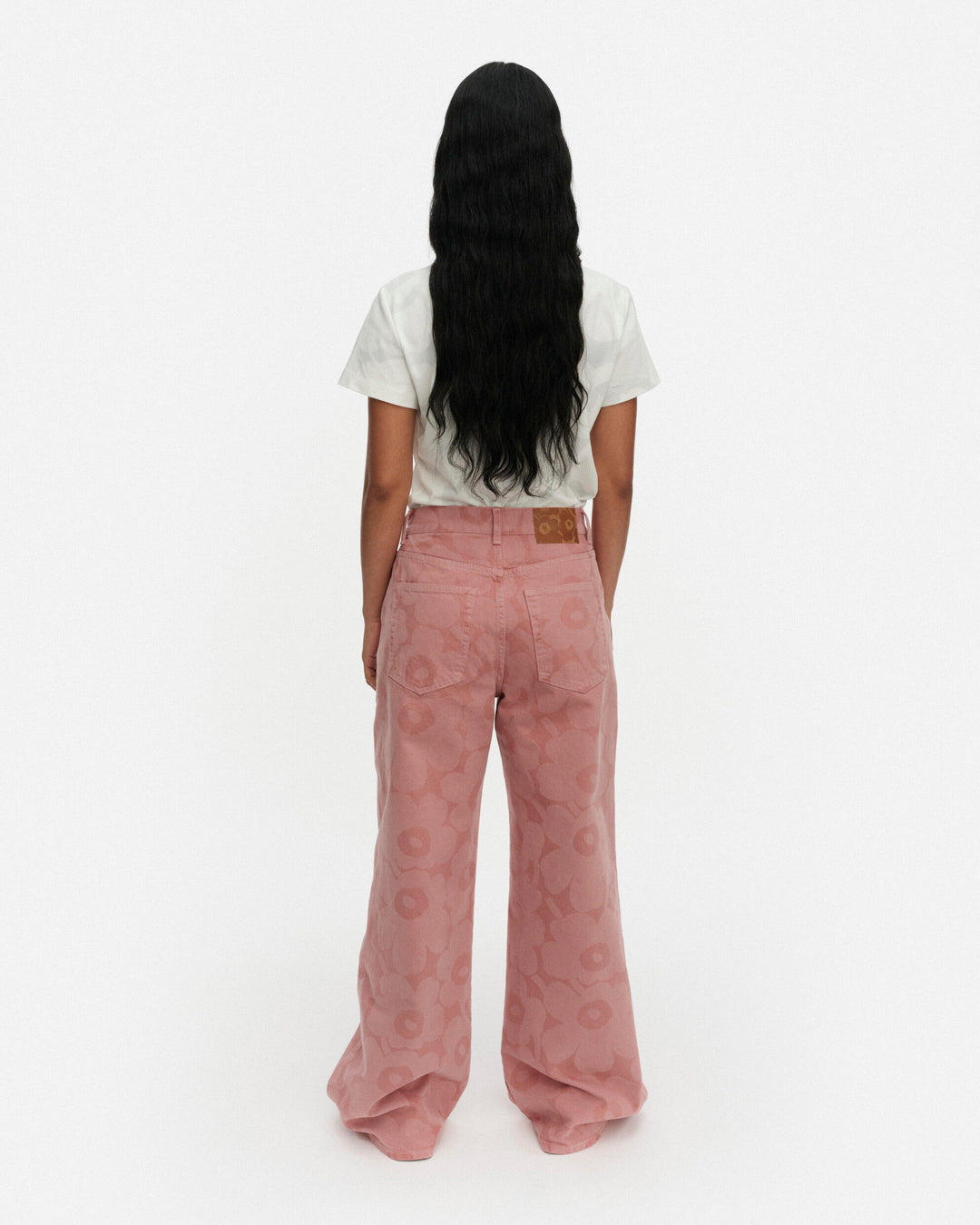 maridenim wide jeans unikko - pink