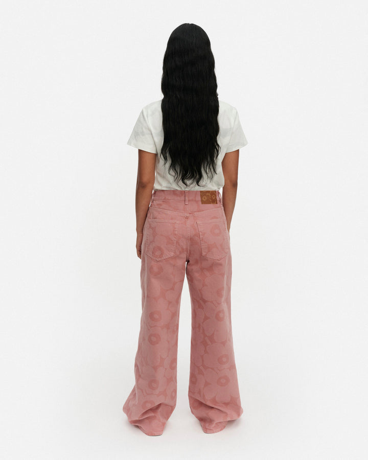 maridenim wide jeans unikko - pink