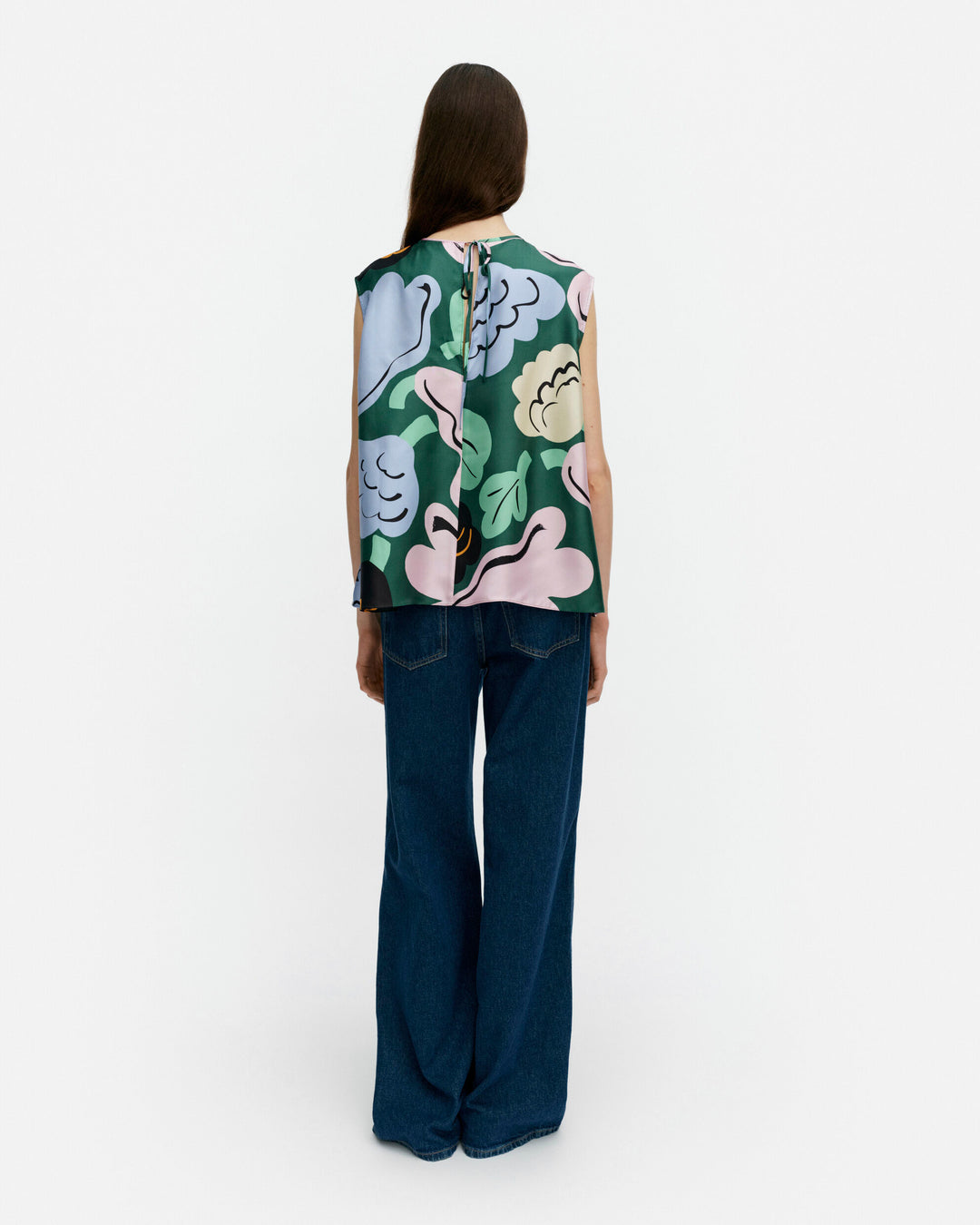 katoava kukasta kukkaan silk top