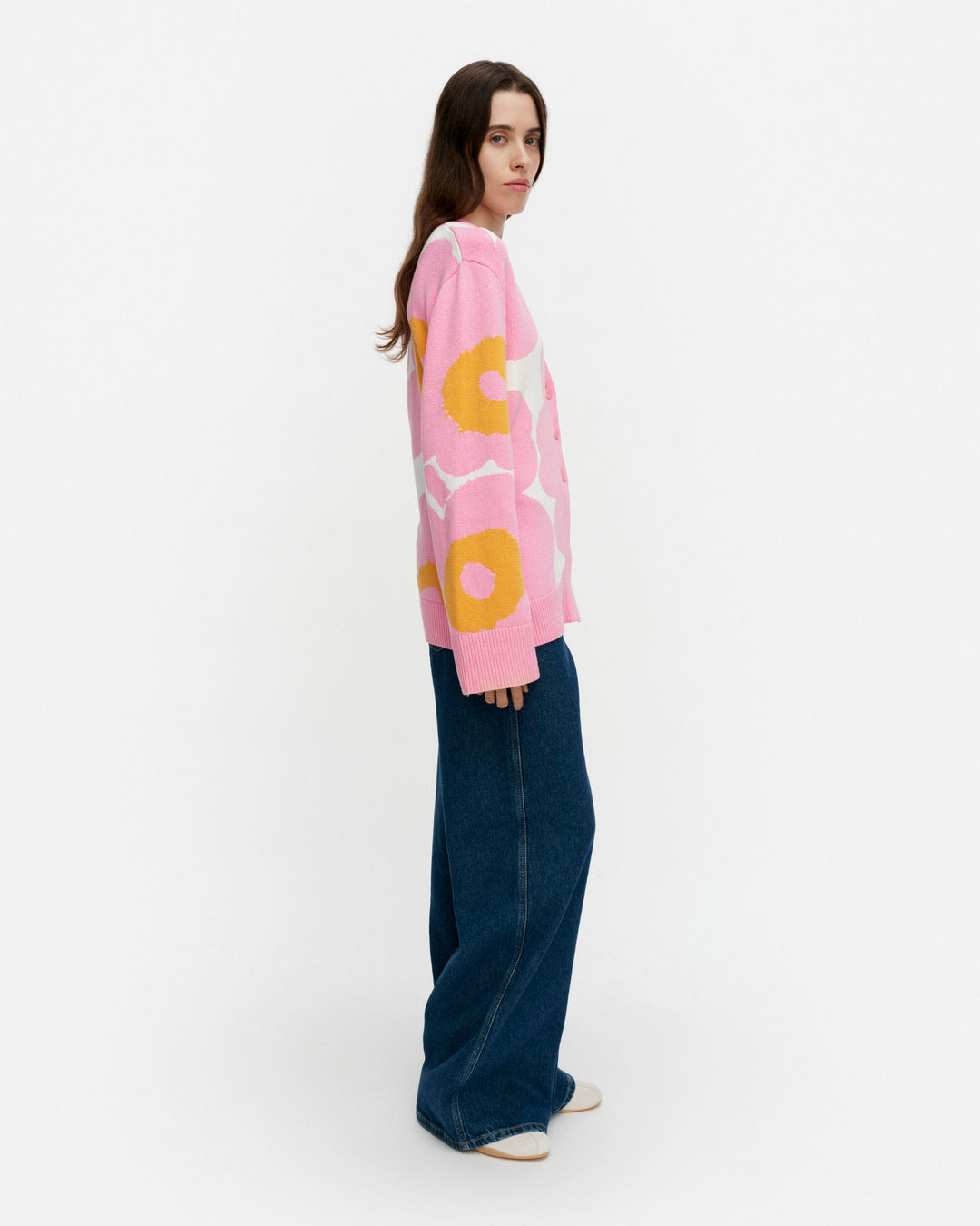 puhaltaa unikko knitted cardigan