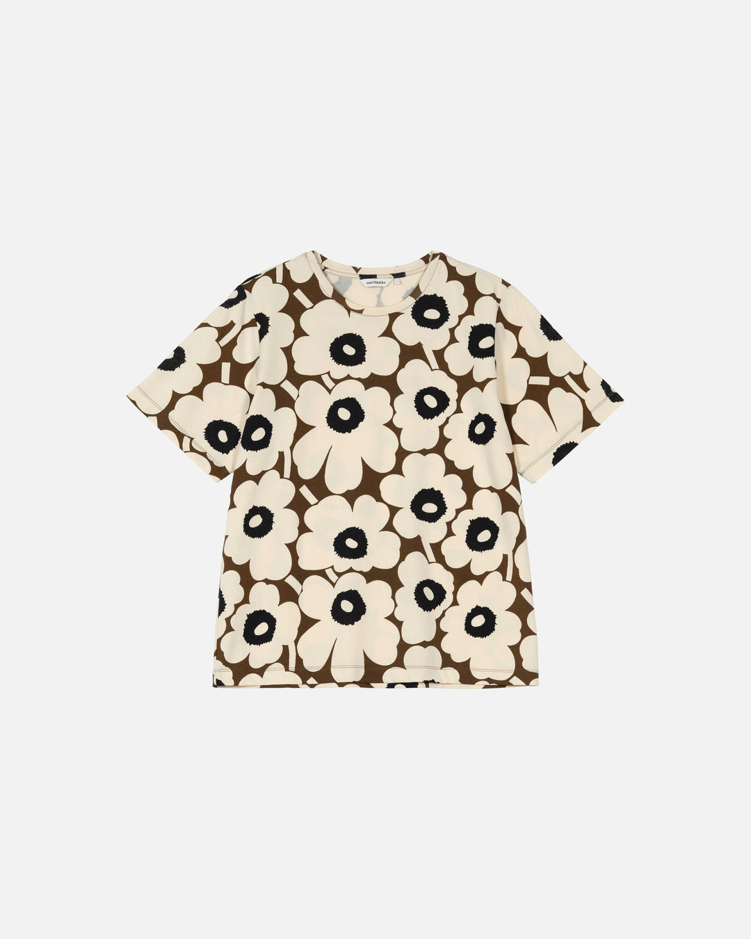 tunnit unikko t-shirt - brown/beige