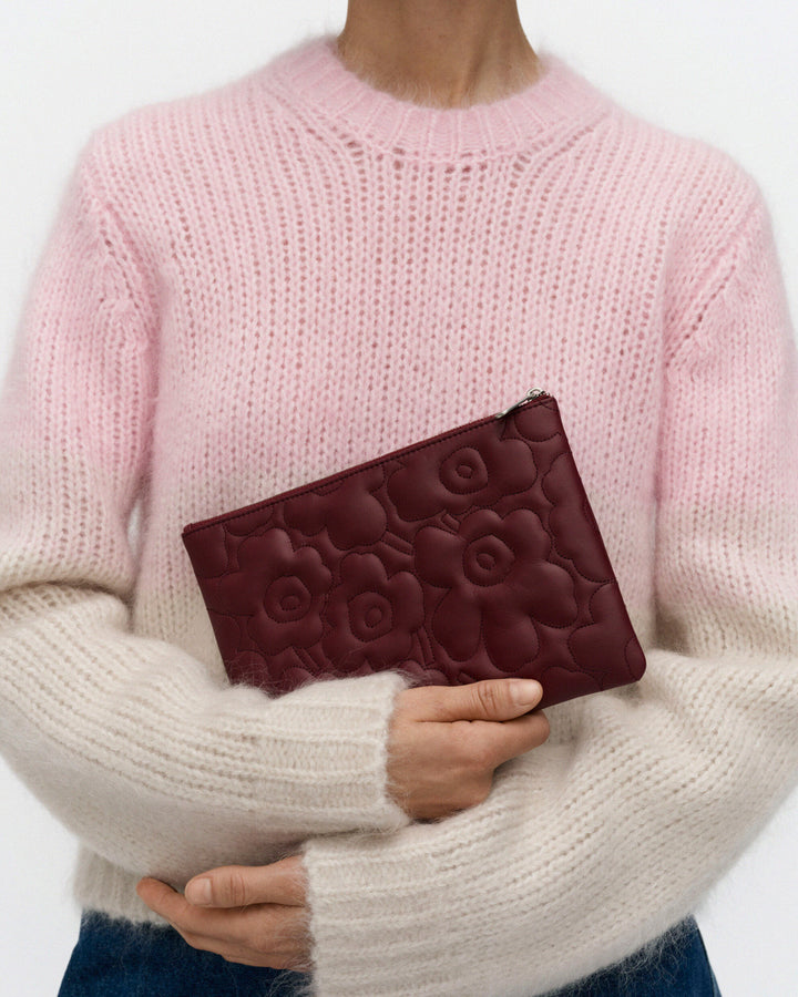 Unikko Pouch Clutch Bag - Maroon