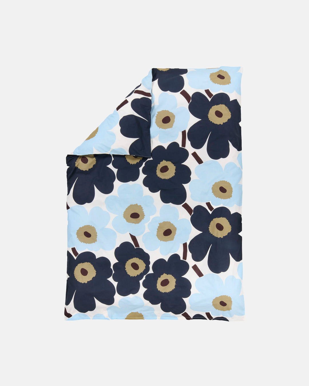 Unikko Euro Duvet Cover Queen - Blues