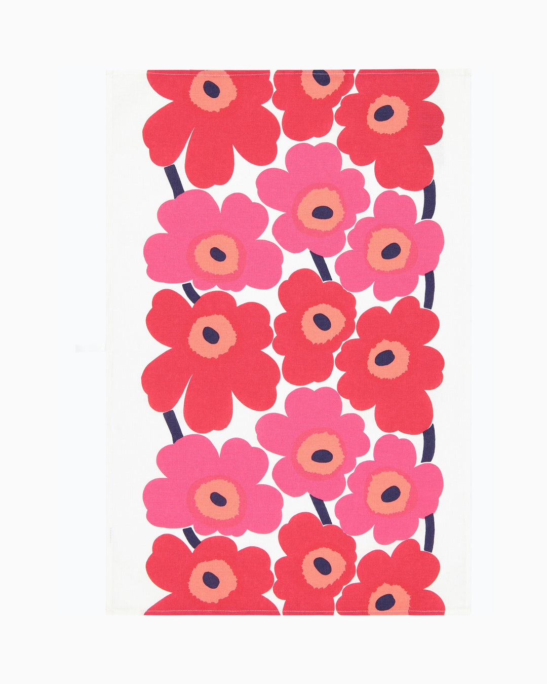 unikko tea towel set - red