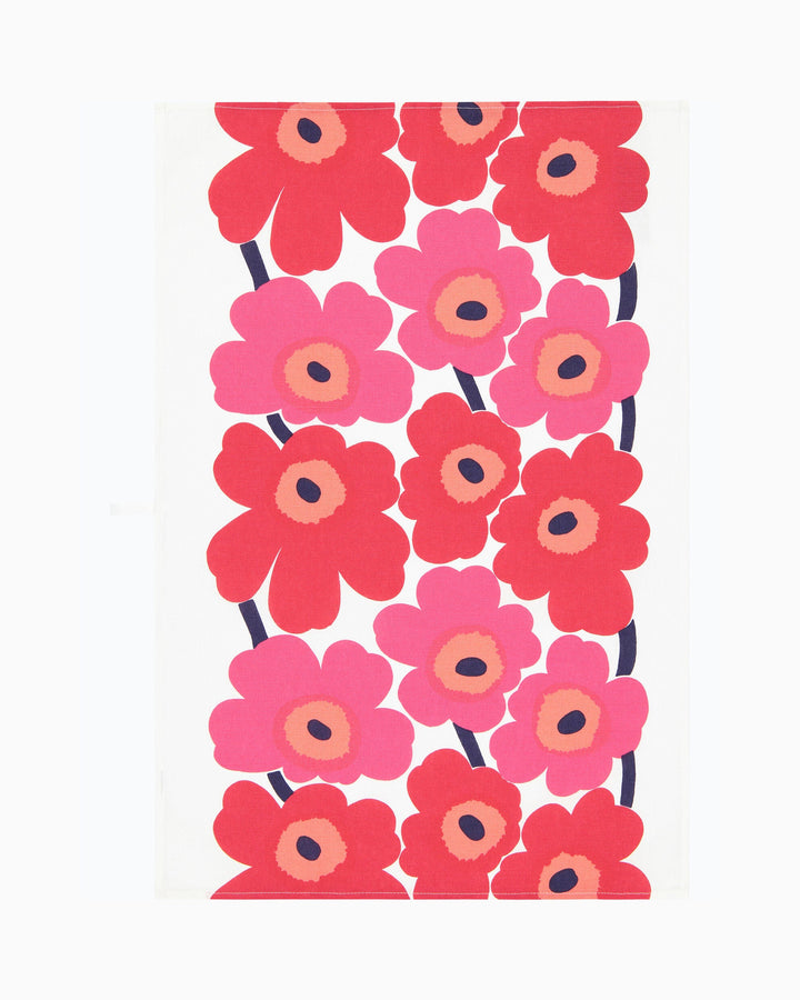 unikko tea towel set - red