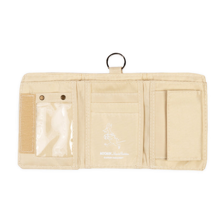 Moomintroll Under The Tree Canvas Wallet - Beige