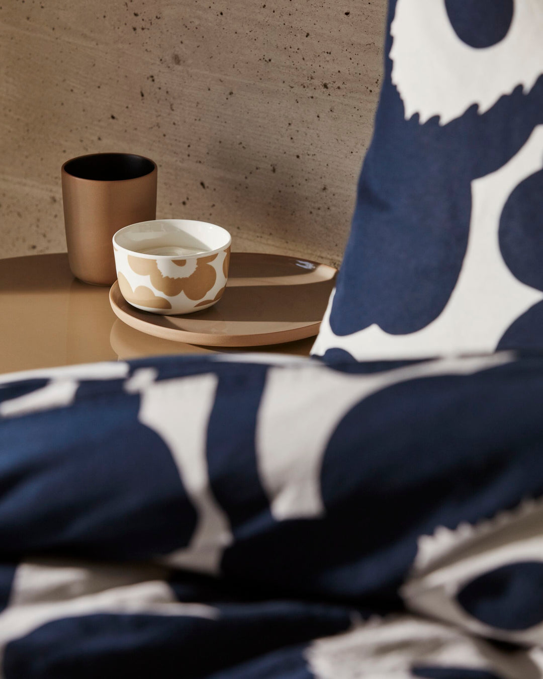 unikko euro duvet cover queen navy