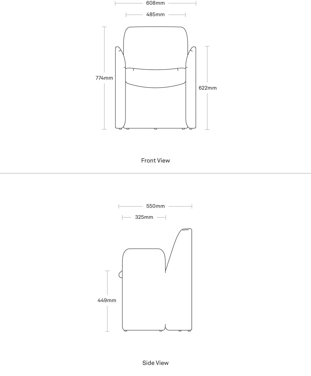 Parentheses Dining Chair