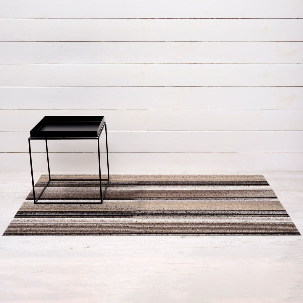 Pleat Stripe Shag Mat
