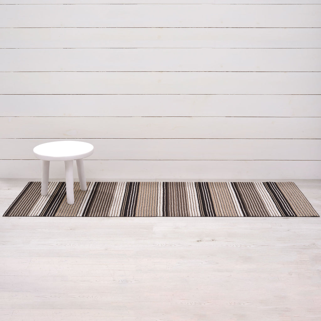 Pleat Stripe Shag Mat