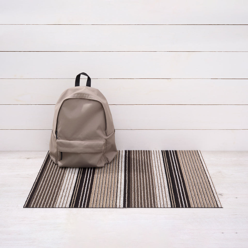 Pleat Stripe Shag Mat