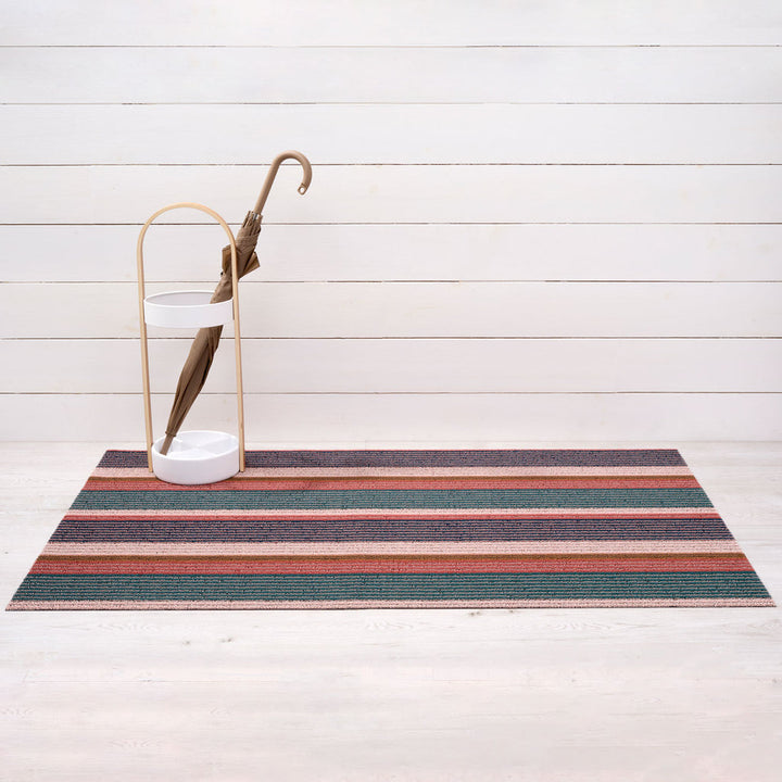 Pleat Stripe Shag Mat