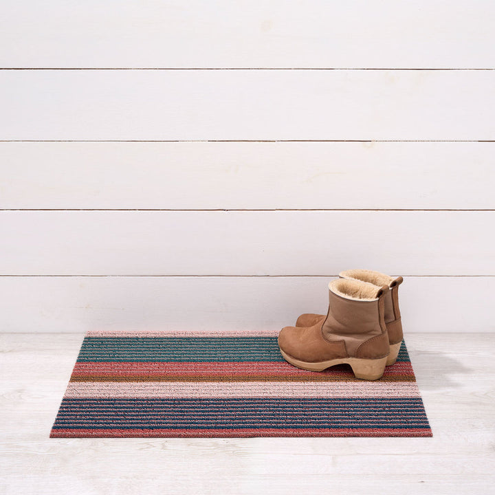 Pleat Stripe Shag Mat