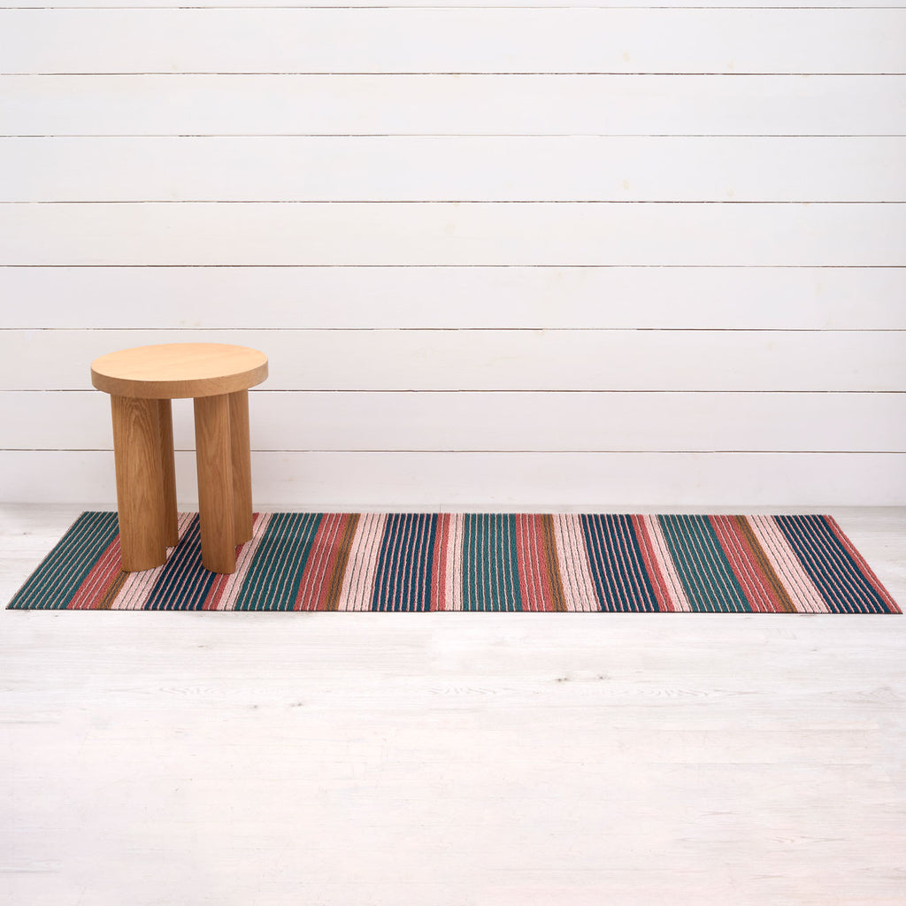 Pleat Stripe Shag Mat