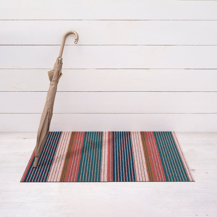 Pleat Stripe Shag Mat