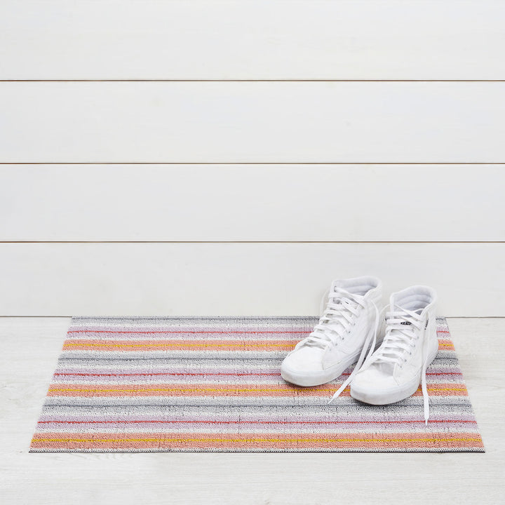 Ribbon Stripe Shag Mat