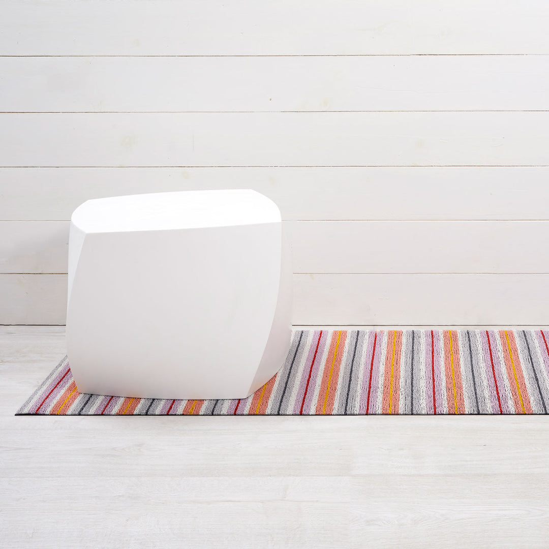 Ribbon Stripe Shag Mat