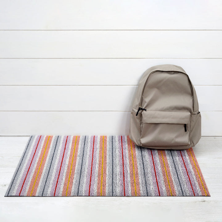 Ribbon Stripe Shag Mat