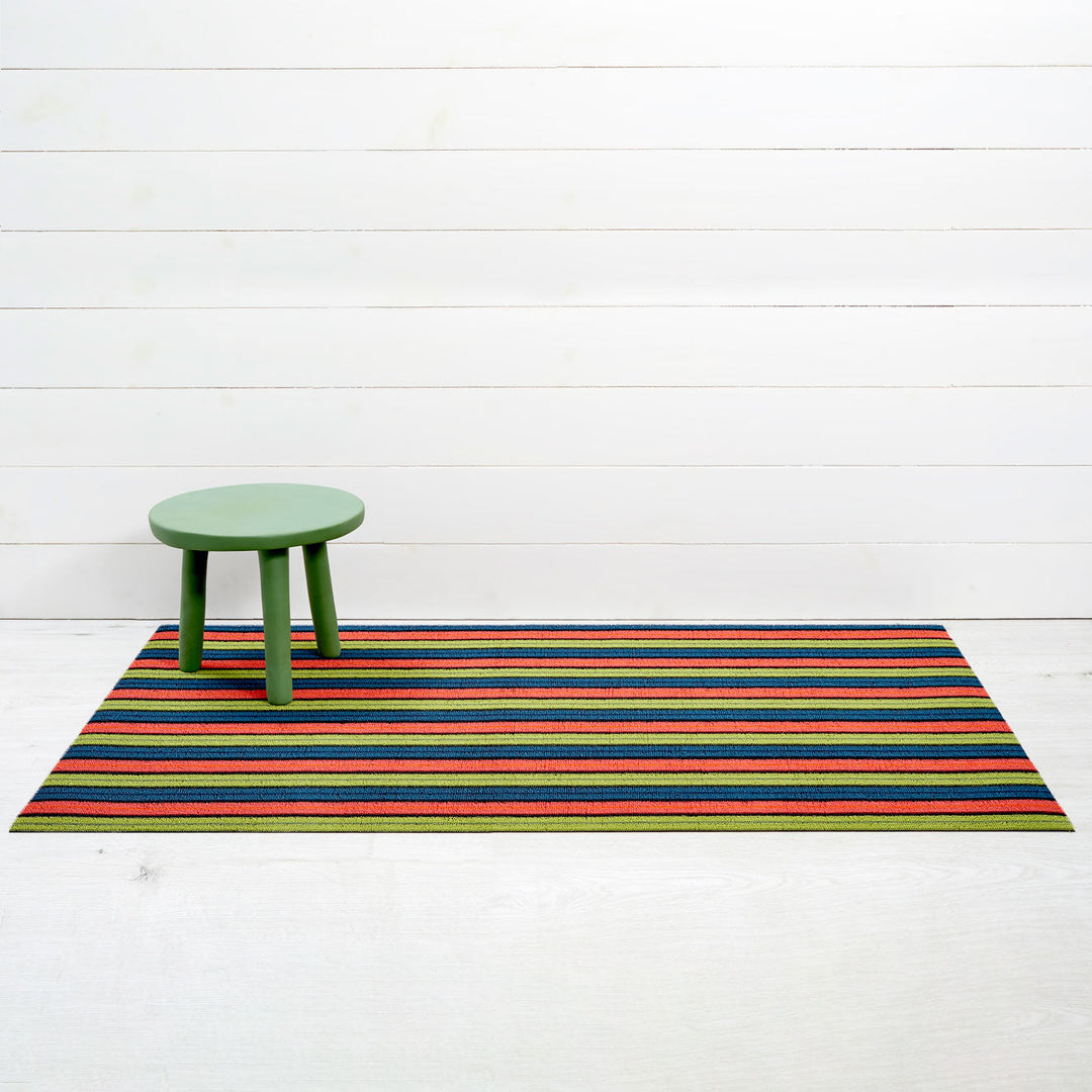Ribbon Stripe Shag Mat
