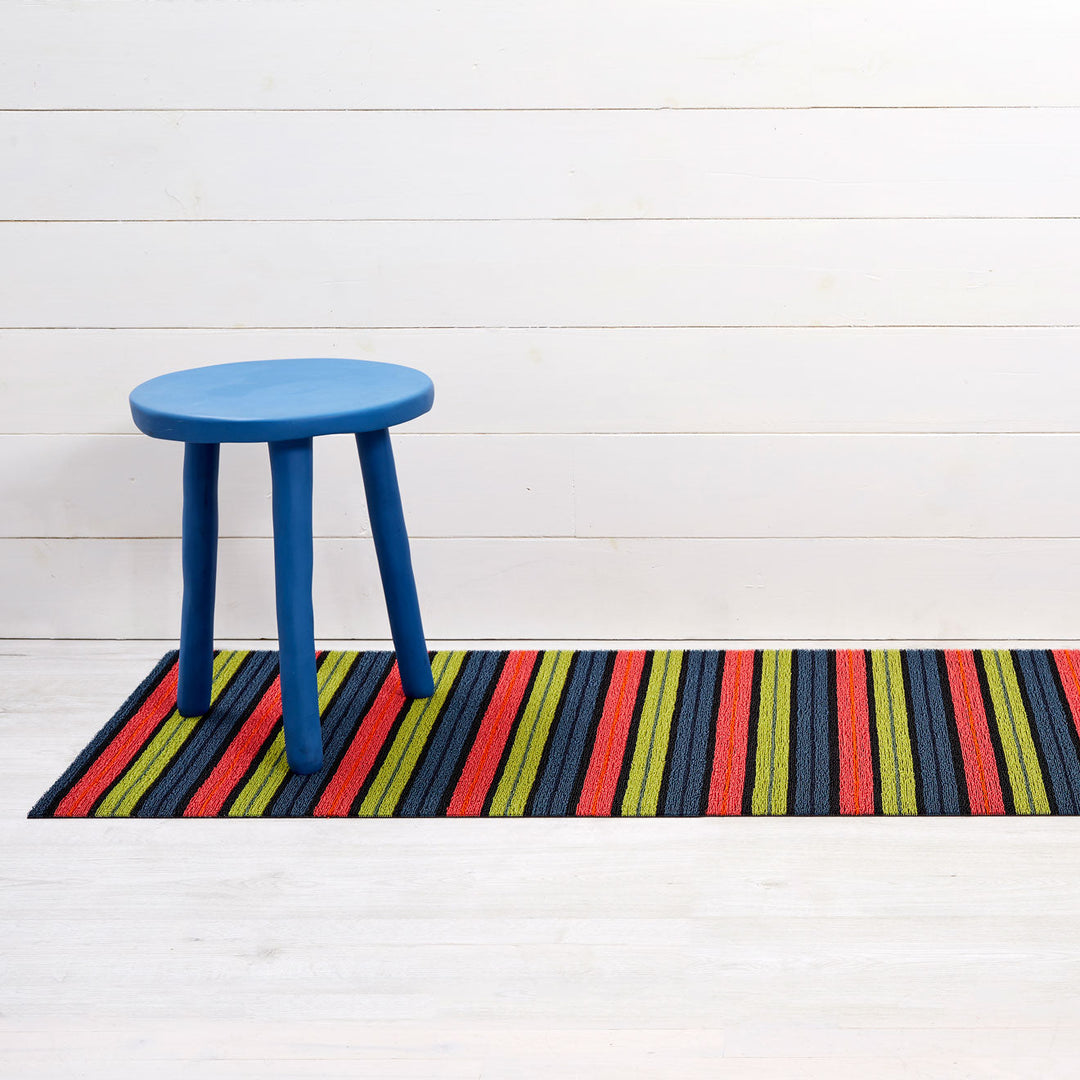 Ribbon Stripe Shag Mat