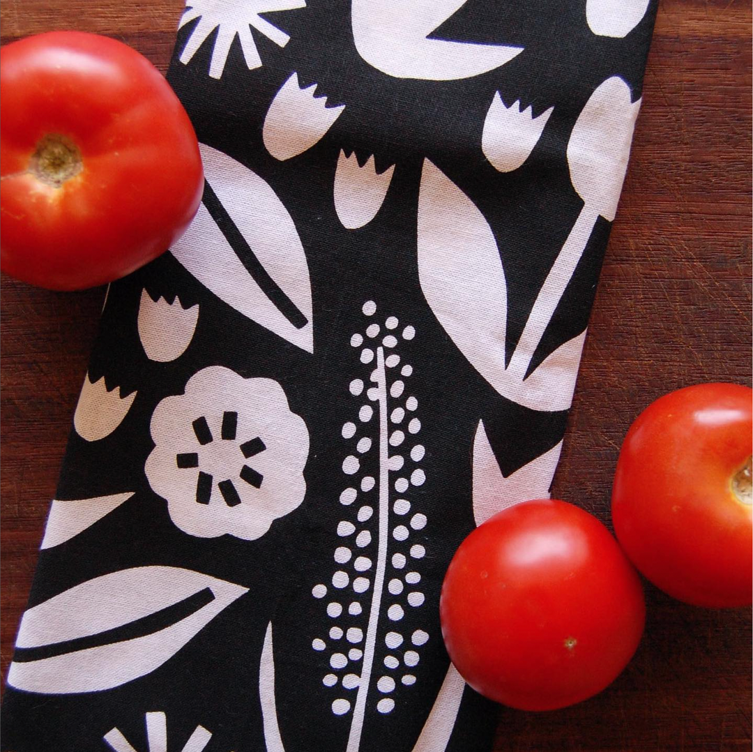 June Floral Tea Towel