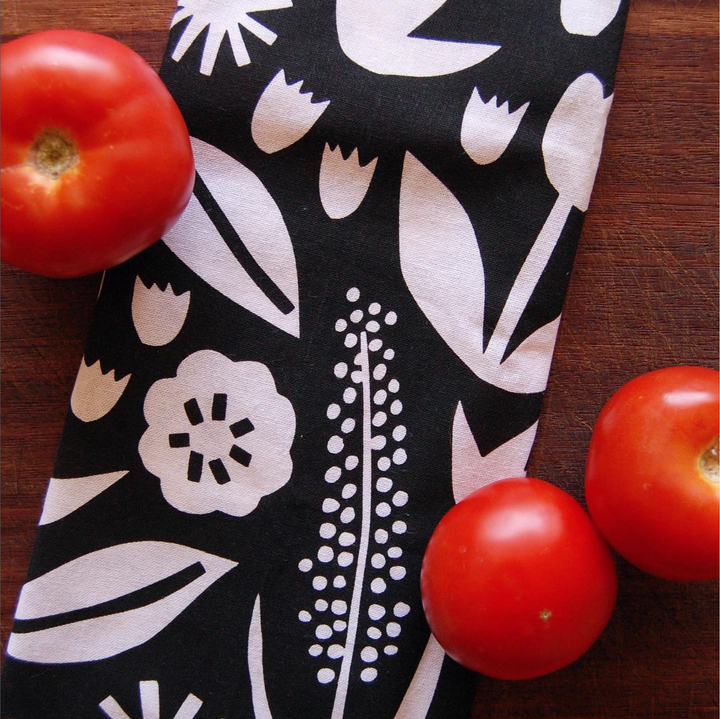 June Floral Tea Towel