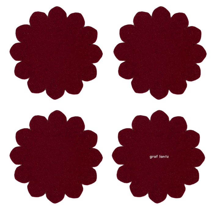 Crest Merino Wool Coaster Solid 4 Pack