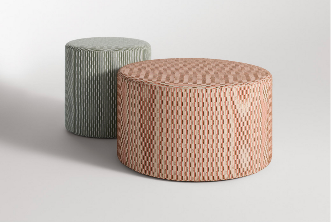 Bumper Pattern Outdoor Ottoman