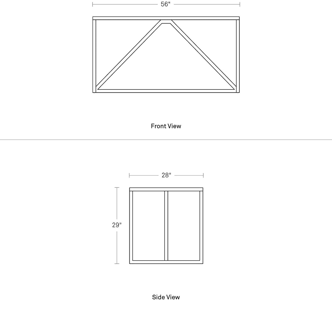 Strut 56" Medium Table