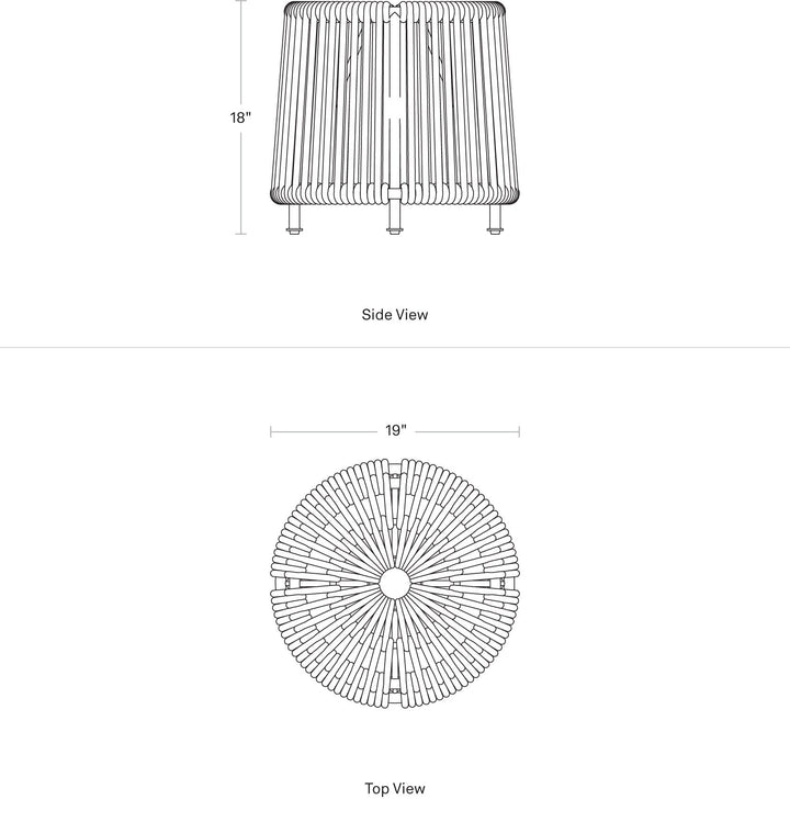 Tether Outdoor Ottoman