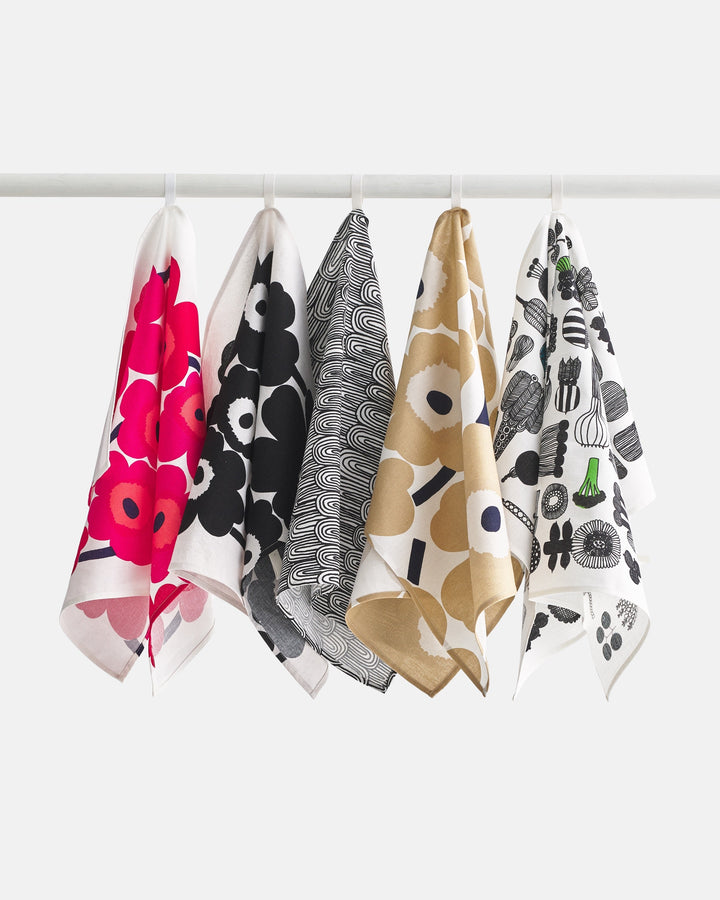 unikko tea towel set - beige