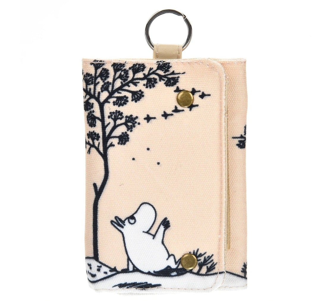 Moomintroll Under The Tree Canvas Wallet - Beige