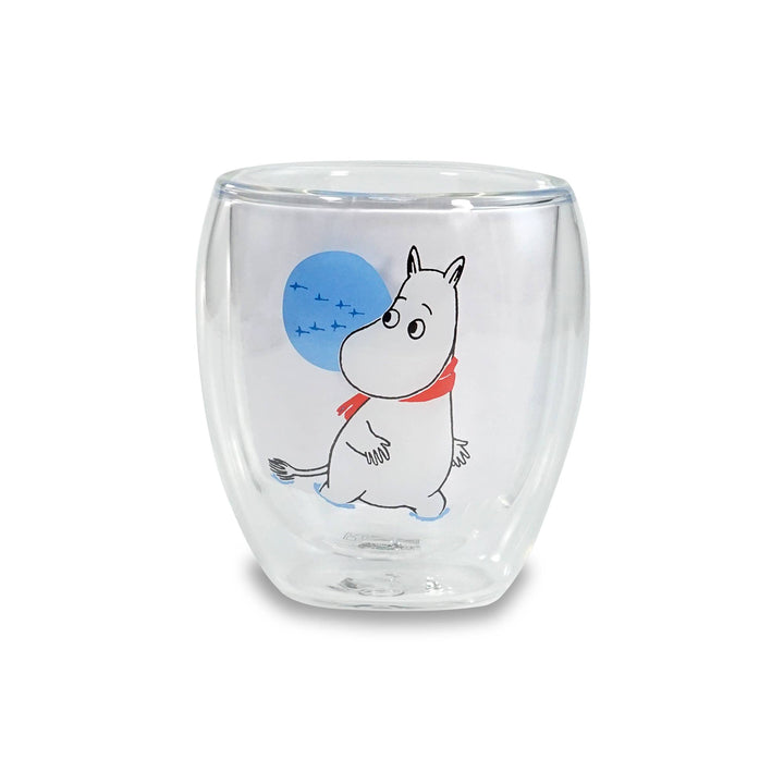 Moomin Winter Double Walled Glass Mug