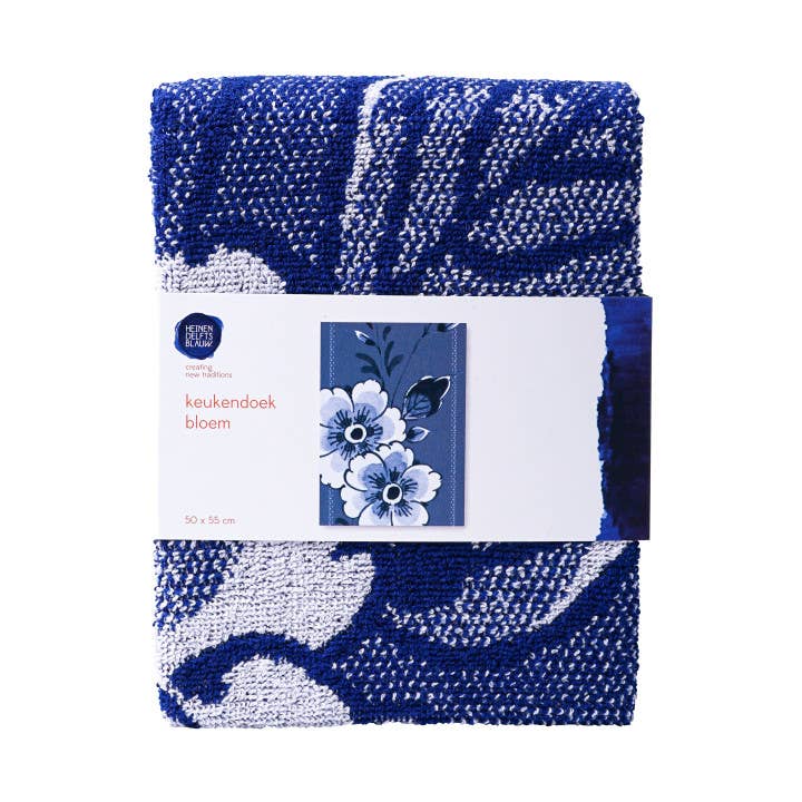 Delft Blue Flower Hand Towel