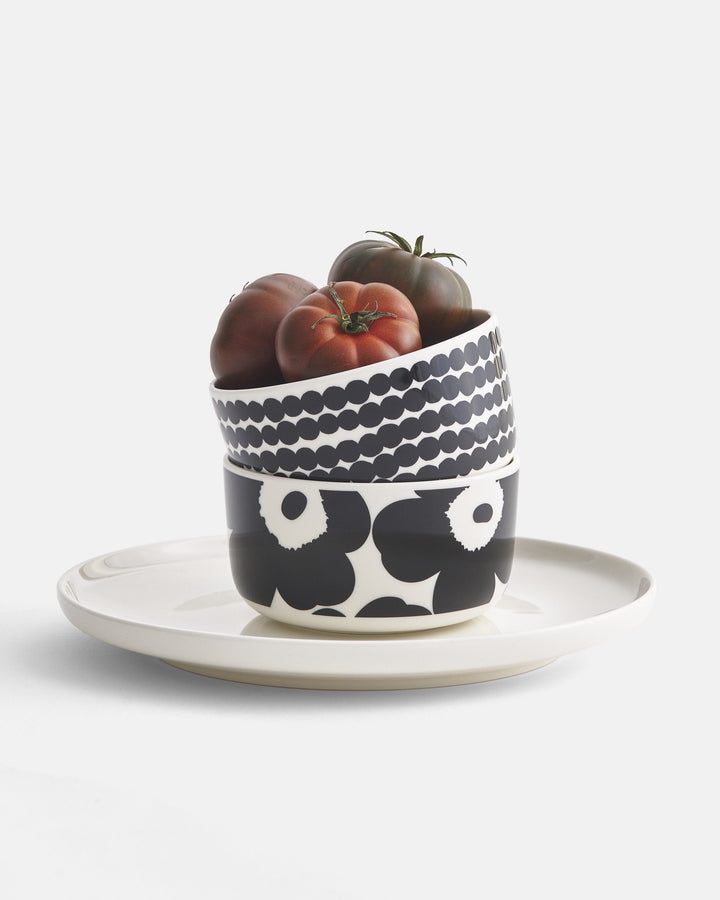 unikko black bowl 2,5 dl