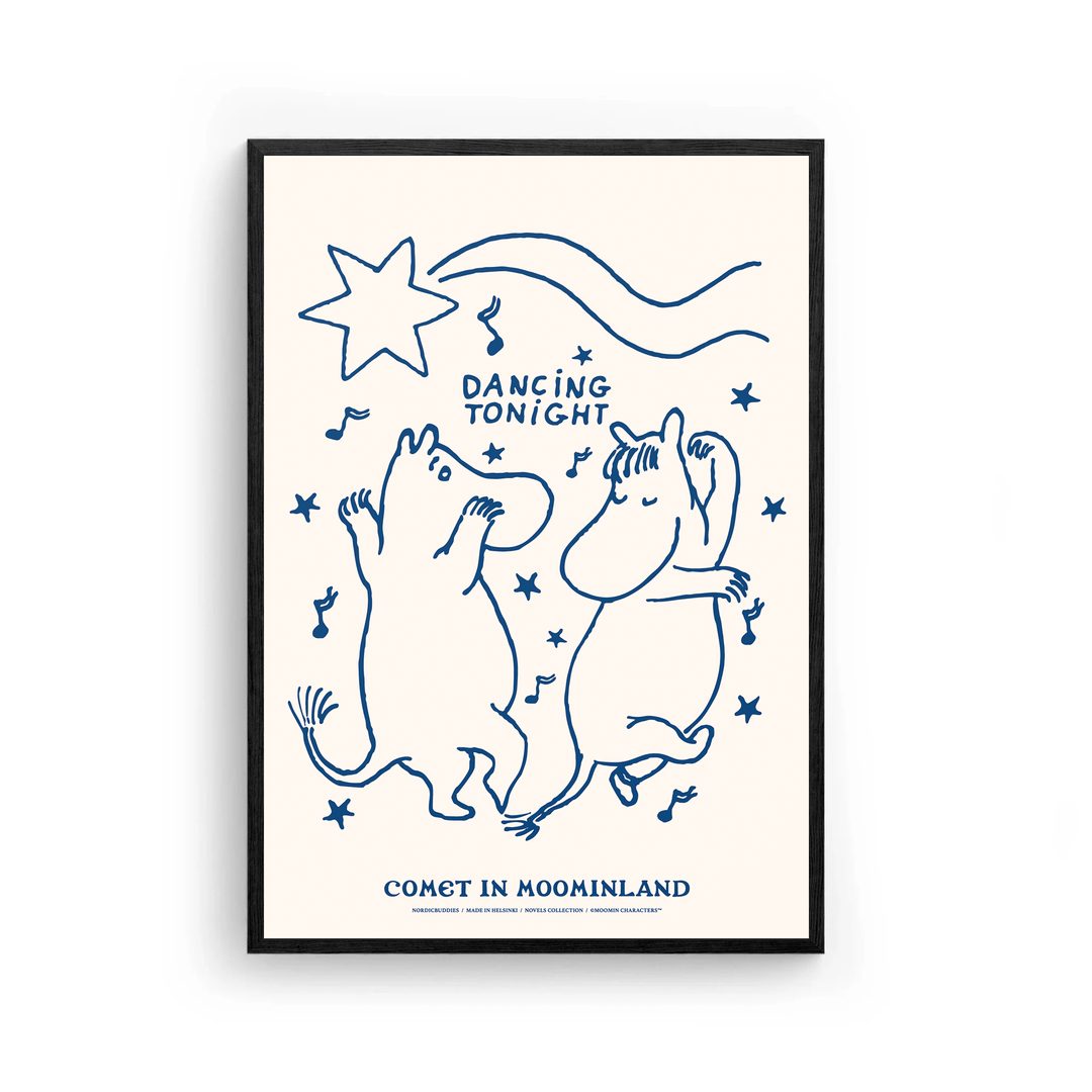 Moomin Novels Dancing Poster: 30x40cm