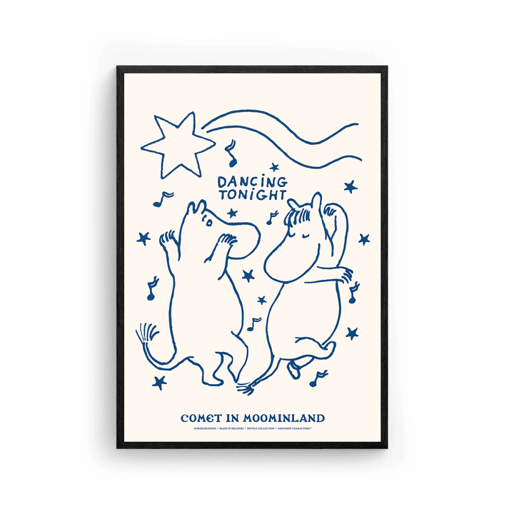 Moomin Novels Dancing Poster: 30x40cm