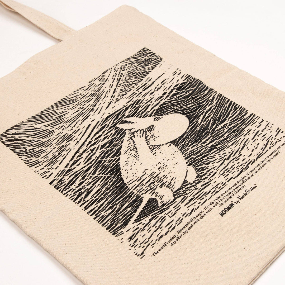 Moomintroll Snowstorm Tote Bag