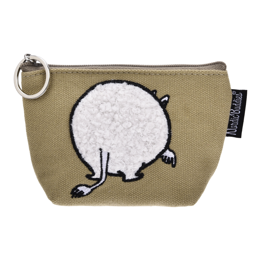 Moomintroll Butt Canvas Pouch - Khaki