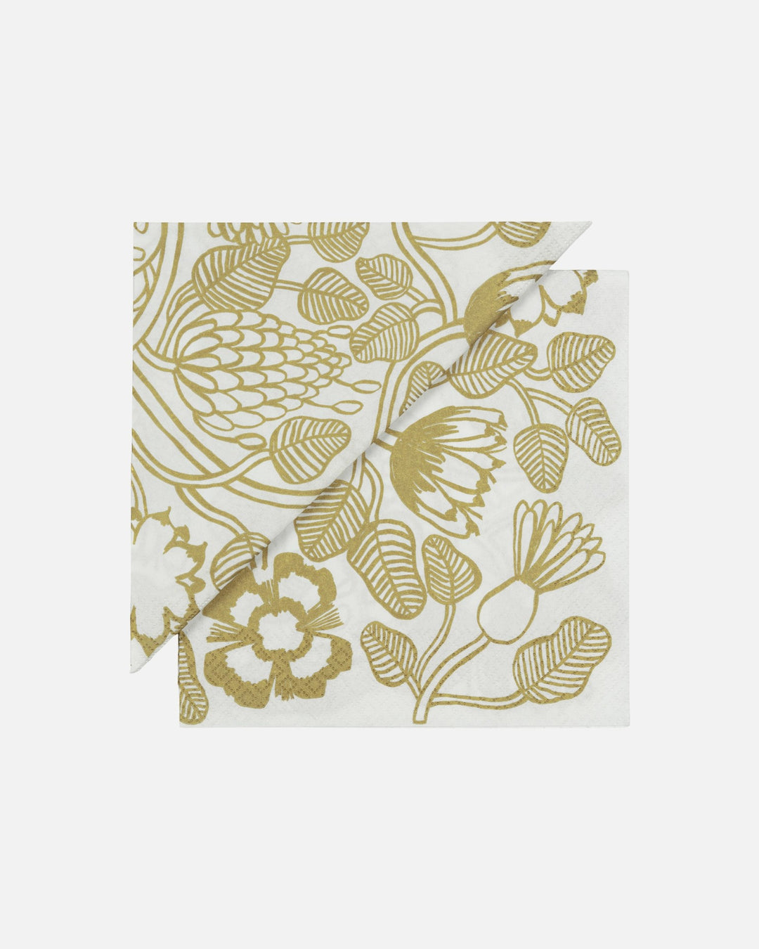 tiara cocktail paper napkins - gold