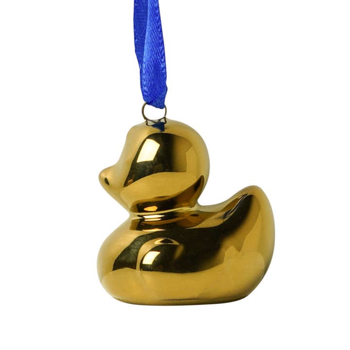Gold Duck Ornament