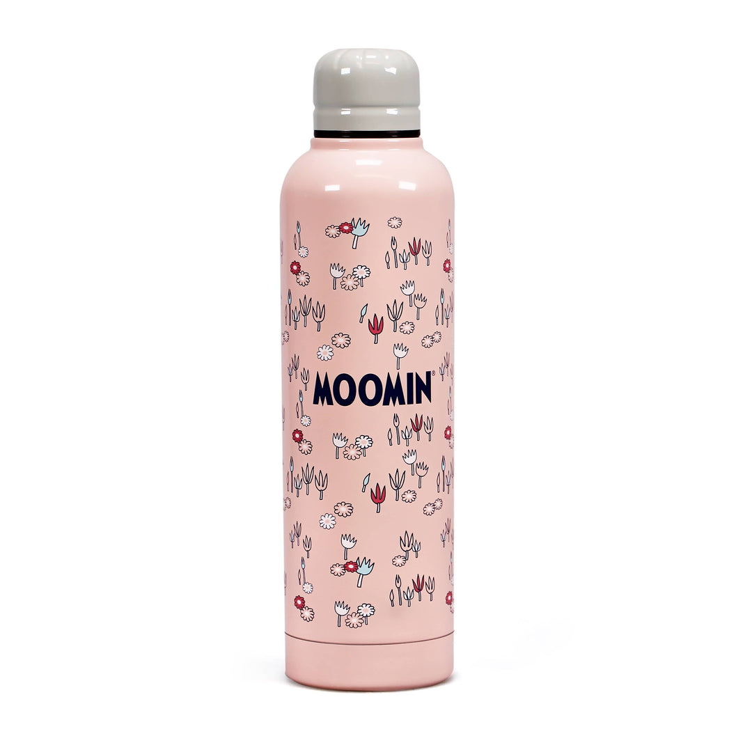 Moomin Water Bottle - Pink Flowers