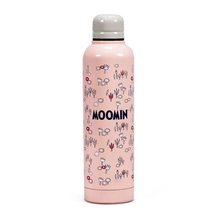 Moomin Water Bottle - Pink Flowers