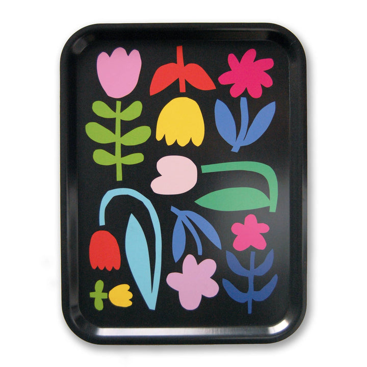 Flower Garden Large Birch Tray
