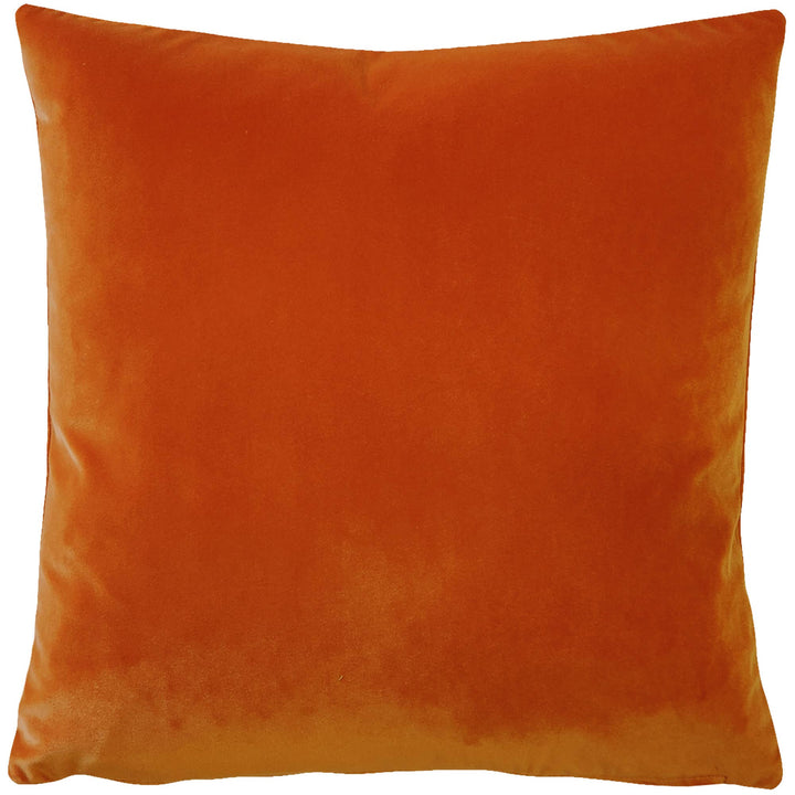 Castello Sedona Orange Velvet Throw Pillow, 20"x20"