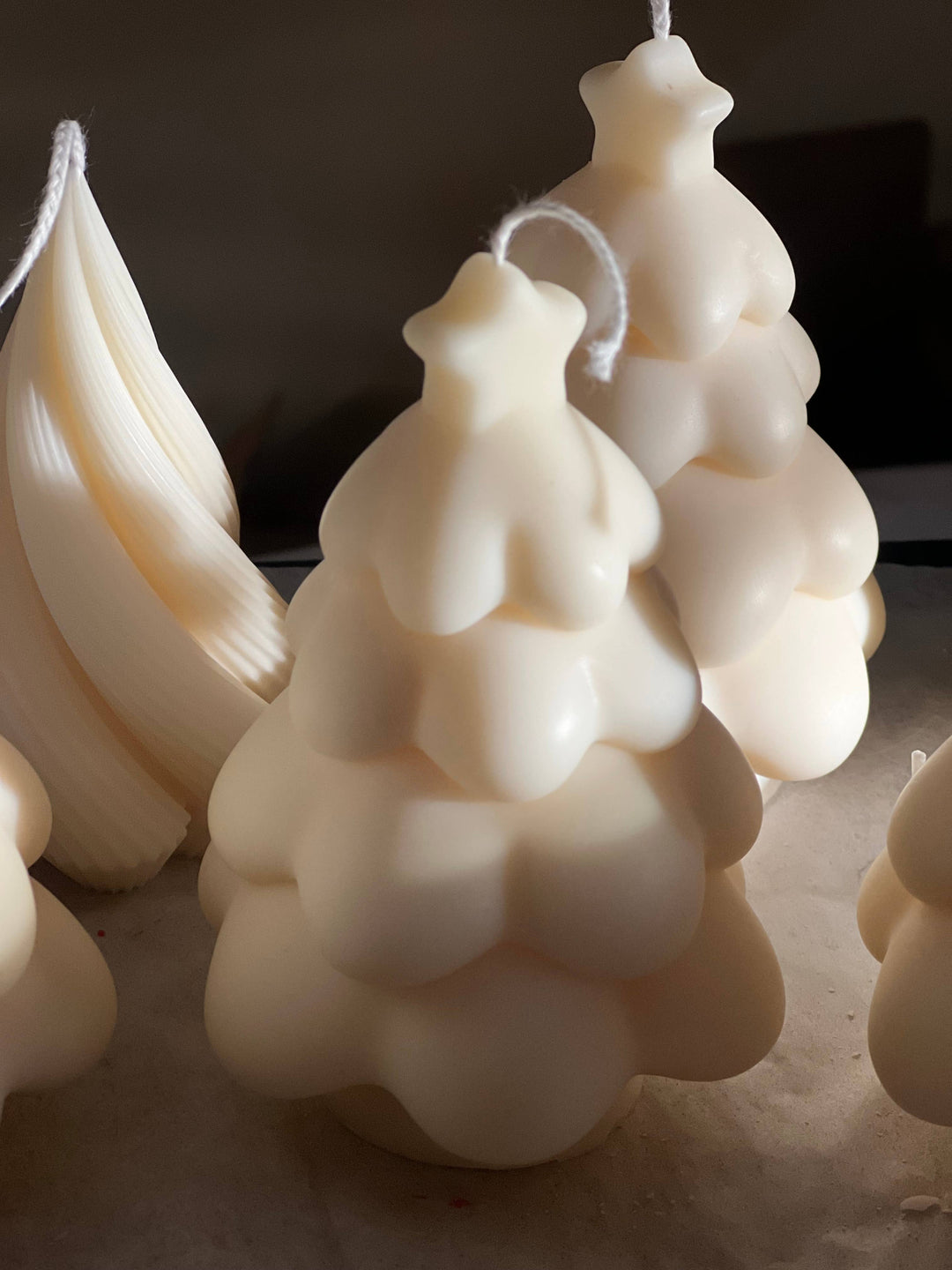 3 Christmas Trees Candles in a Gift Box: Christmas Tree scent