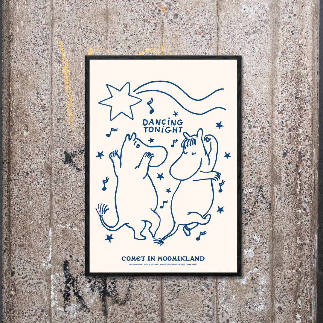 Moomin Novels Dancing Poster: 30x40cm